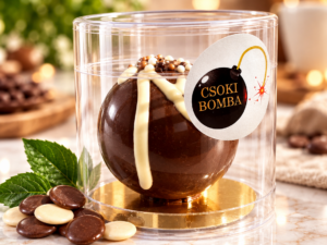 Forró Csokoládé Bomba Pillecukorral ( étcsokoládés ) 40g