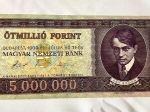 Ötmillió Forint táblás Tejcsokoládé pénz 70g